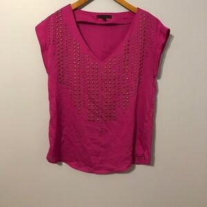 Lucca couture Pink studded blouse, Size S